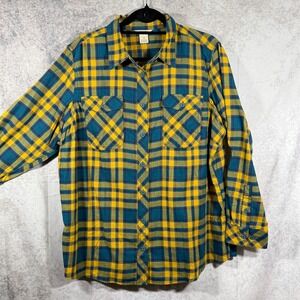 NWT Duluth Trading Shirt Womens 1X Plus Crosscut Wicking Flannel Plaid